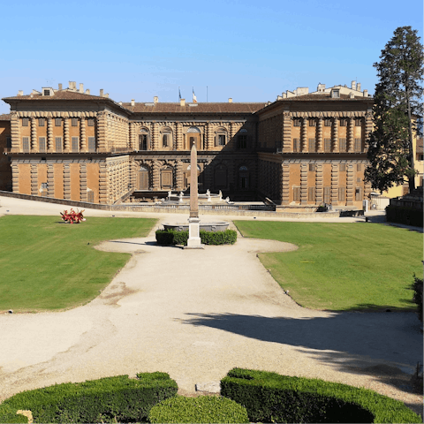 Stroll around nearby Boboli Gardens and the Pitti Palace