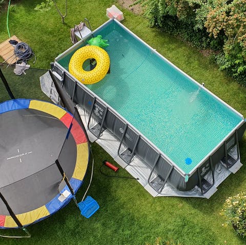 Go for a dip in the pool during the summer months