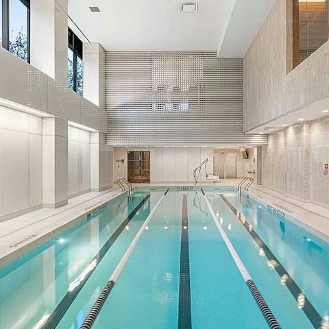 Unwind with full-service amenities, including pool and gym