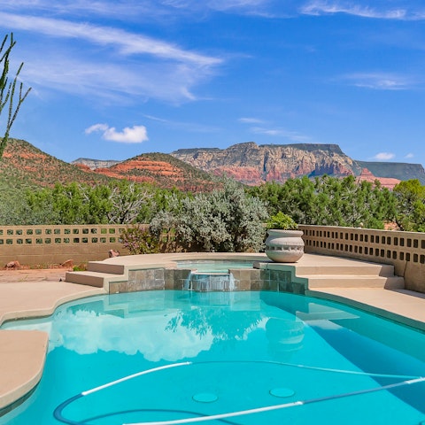 Cool off from the desert sun in the pool