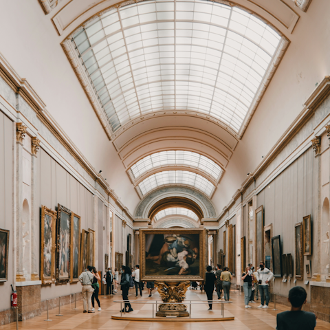 Spend the day in the Louvre, a twenty-five-minute walk away
