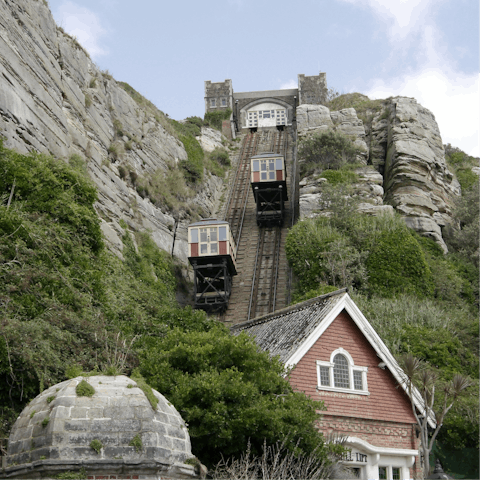 Climb the nearby East Hill funicular, and take in sweeping views of the coast