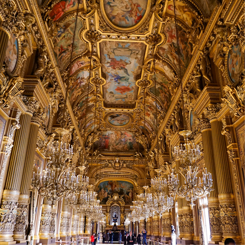 Tour the impressive Palais Garnier – a twenty-minute walk away