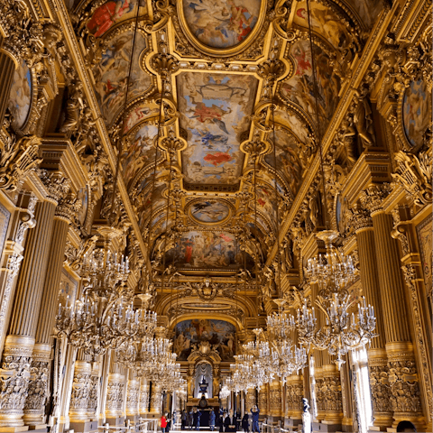Tour the impressive Palais Garnier – a twenty-minute walk away