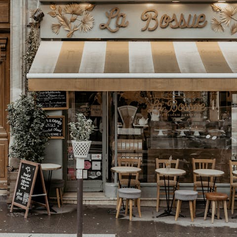 Pick up a sweet treat and a coffee from a local bakery