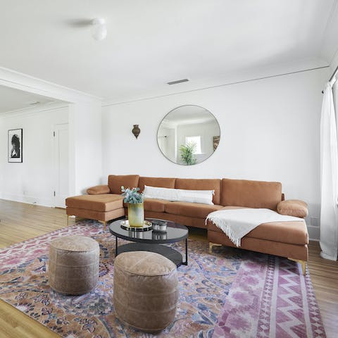 Relax and unwind in the welcoming open-plan living space