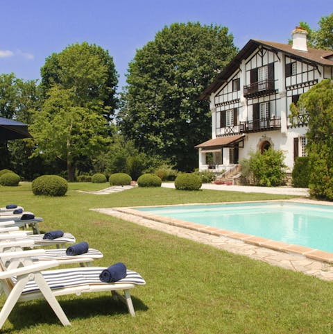 Catch some rays by the pool