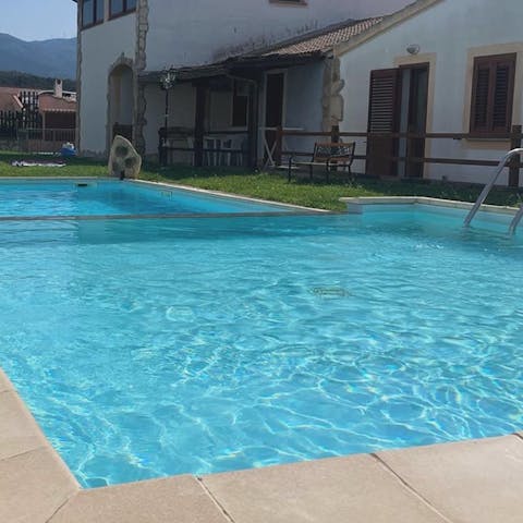Cool-off with a refreshing swim in the shared pool