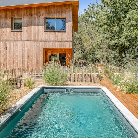 Cool off in the pool surrounded by wild nature