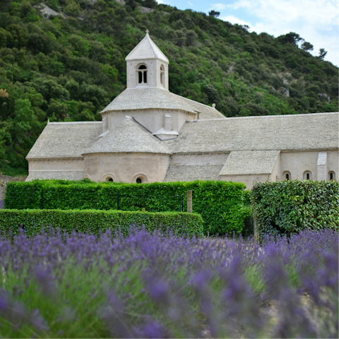 Visit the lavender-surrounded Notre-Dame de Sénanque Abbey