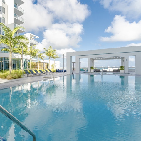 Switch off and relax with a cooling dip in the pool