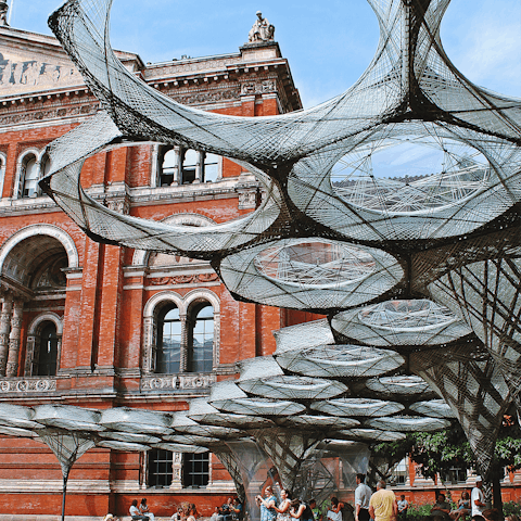 Walk twenty minutes to the V&A for the latest exhibit