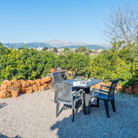 Take in the views of the mountains