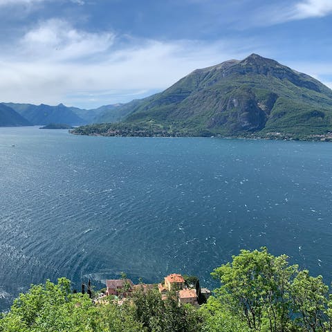 Take a stroll over to the shores of Lake Como, just 10 metres away