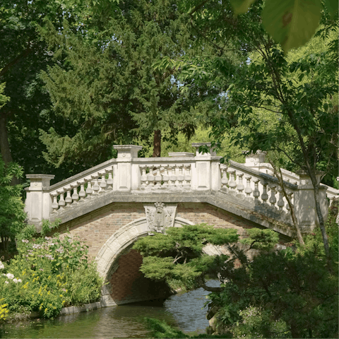 Enjoy a refreshing afternoon stroll through nearby Parc Monceau