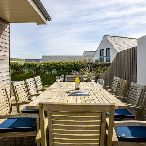Enjoy a family barbecue out in the garden