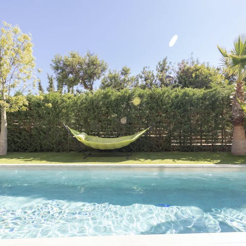 Laze about on the hammock
