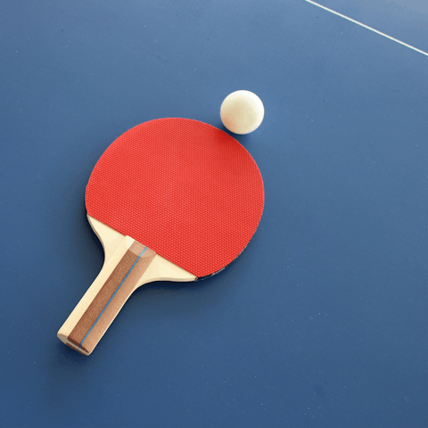Try your hand at table tennis