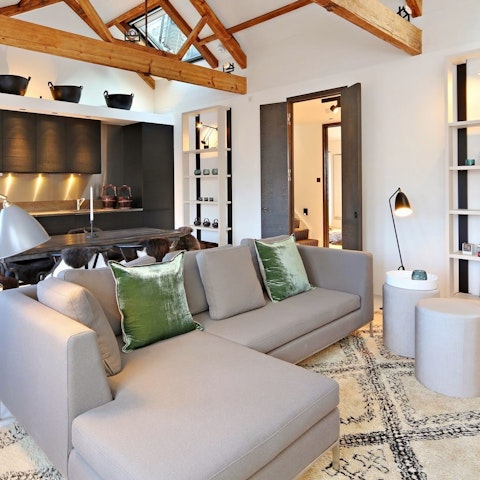 Enjoy a cup of tea and moment of relaxation on the sofa