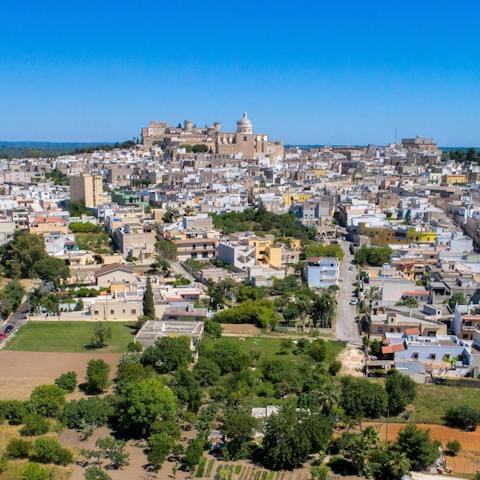 Visit the Oria Cathedral in the city – the seat of the Roman Catholic Diocese of Oria and a favourite for history buffs