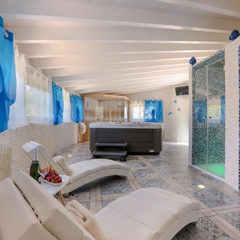 Find the true meaning of calm in the home's personal spa