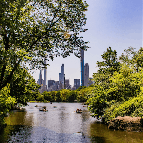 Stay just two blocks away from the gates of leafy Central Park