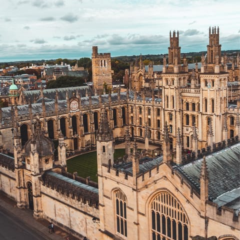 Spend a day exploring the historic streets of Oxford – a short drive away