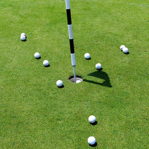 Practise your swing at the nearby Mijas Golf Course