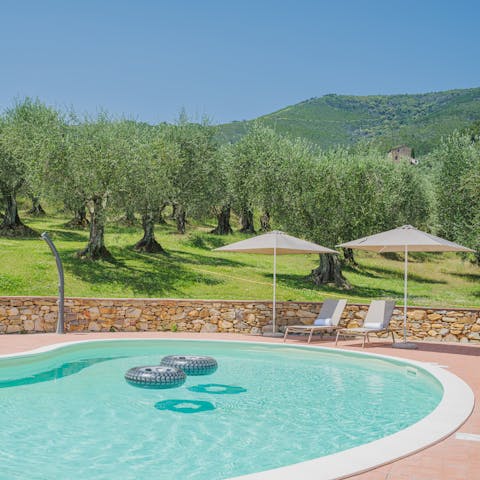 Spend a summer afternoon splashing in the pool