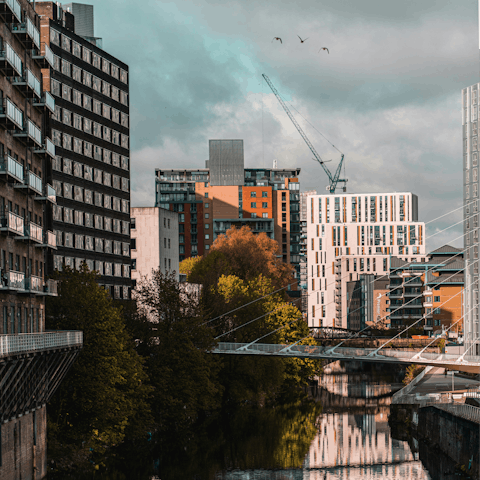 Explore the lively streets of Manchester