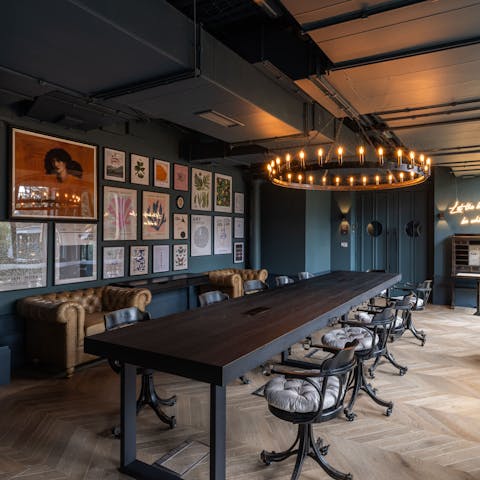 Switch off or catch up on work in the communal living area