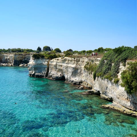 Explore the beaches along the coast – Spiaggia di Marina di San Gregorio is a short drive away