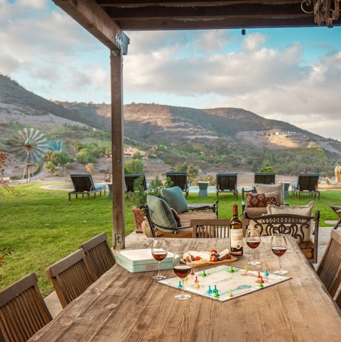 Pick up local wine from the nearby vineyards