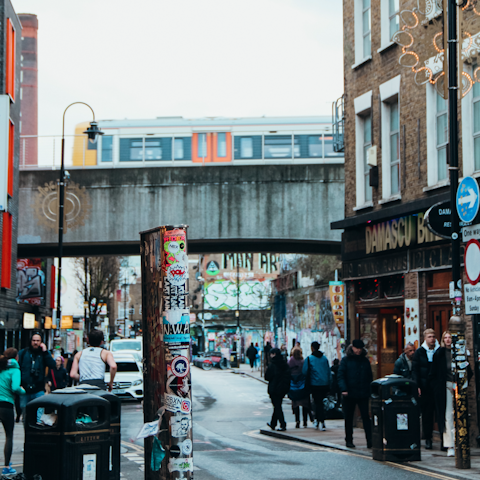 Stroll to Shoreditch High Street to dine out