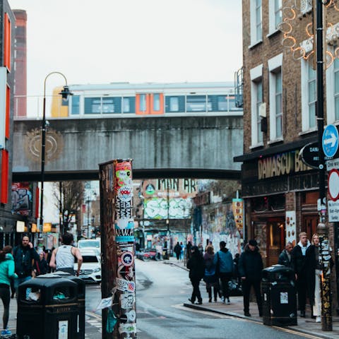 Stroll to Shoreditch High Street to dine out
