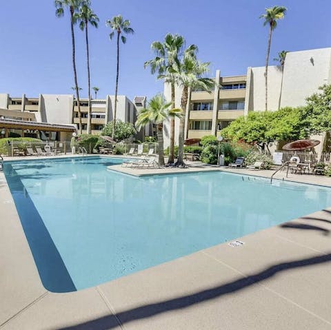 Take a refreshing dip in the shared pool