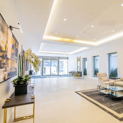 Prepare to make an entrance at this chic, stylish apartment