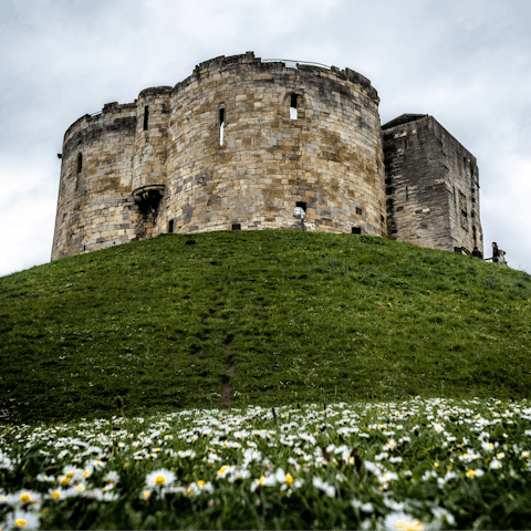 Start your York adventure at the castle, just a six minute jaunt over the River Foss