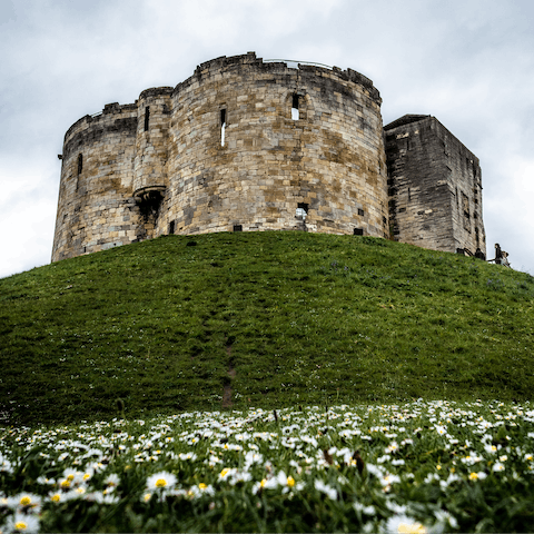Start your York adventure at the castle, just a six minute jaunt over the River Foss