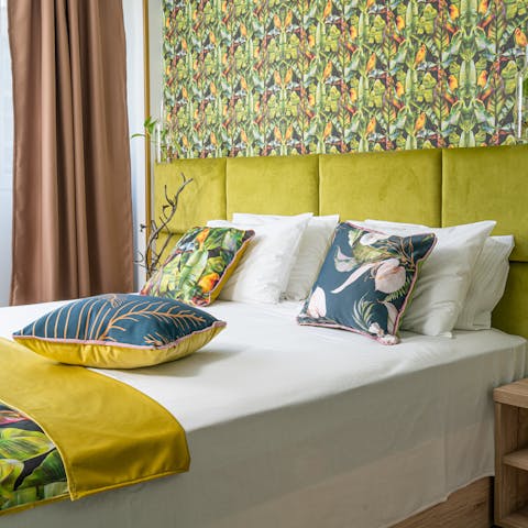 Look forward to waking up feeling revitalised in the stylish bedroom
