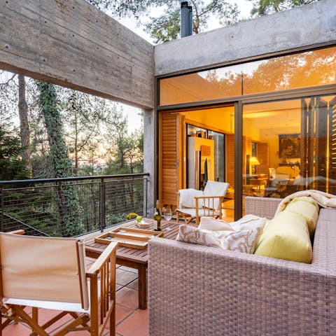 Make sundowners on the terrace the new routine