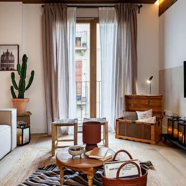 Step out to your private balcony from the French doors, espresso in hand