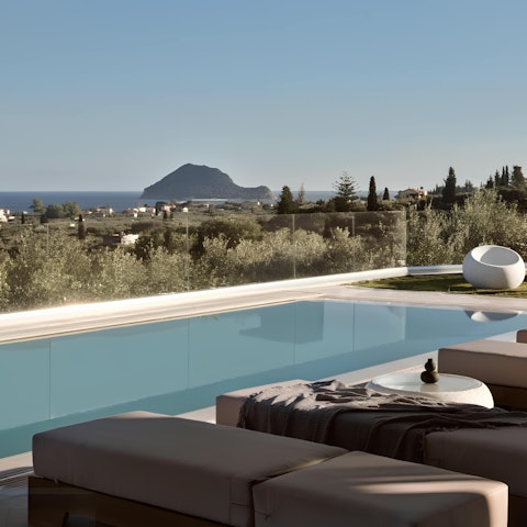 Cool off from the Greek sun in the pool