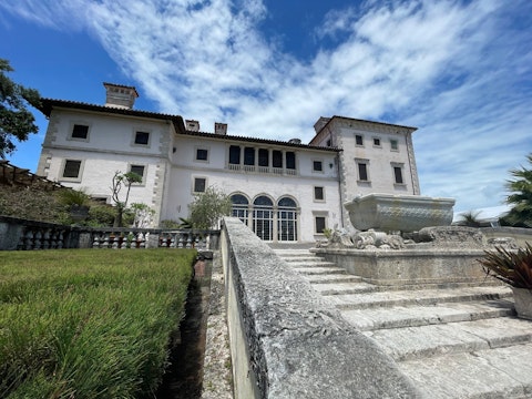 Marvel at Vizcaya Museum's ornate Italian Renaissance villa and formal gardens