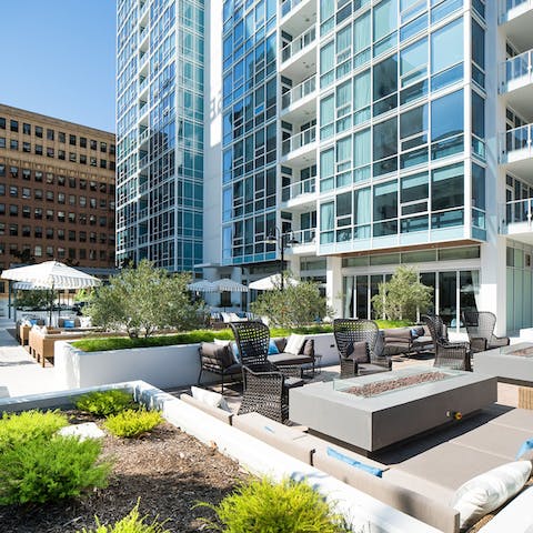 Perch yourself on the terrace to soak up some sun