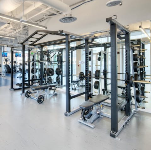 Hit the gym for a morning workout to start your day