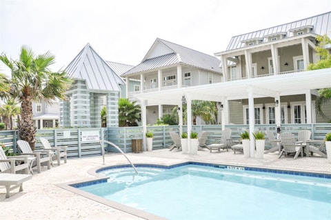 Choose one of the communal pools for a leisurely swim