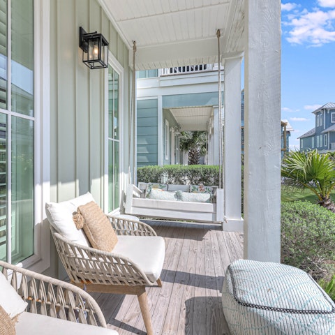 Find the perfect spot for sunset drinks on the porch