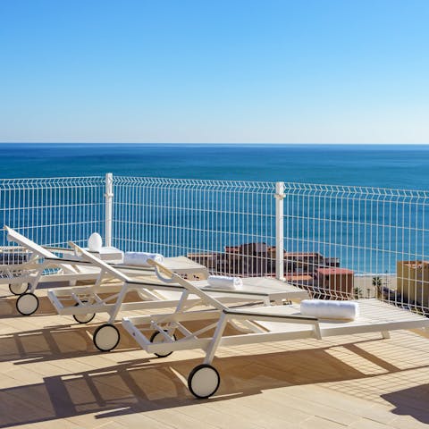 Find the perfect spot to watch the sun set from the terrace