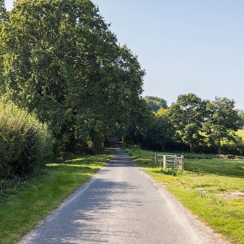 Take a refreshing walk in the rambling fields